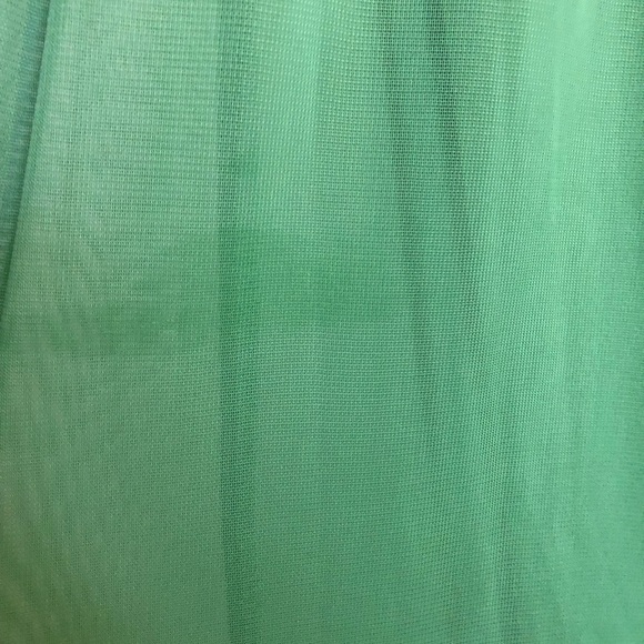 David’s Bridal: Long Mesh Dress in Clover Green - Picture 7 of 7